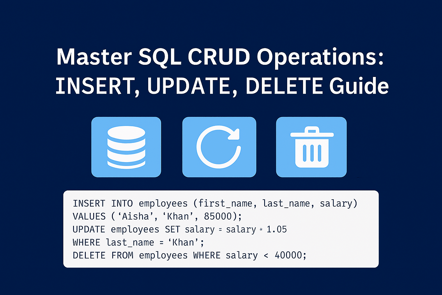 SQL CRUD